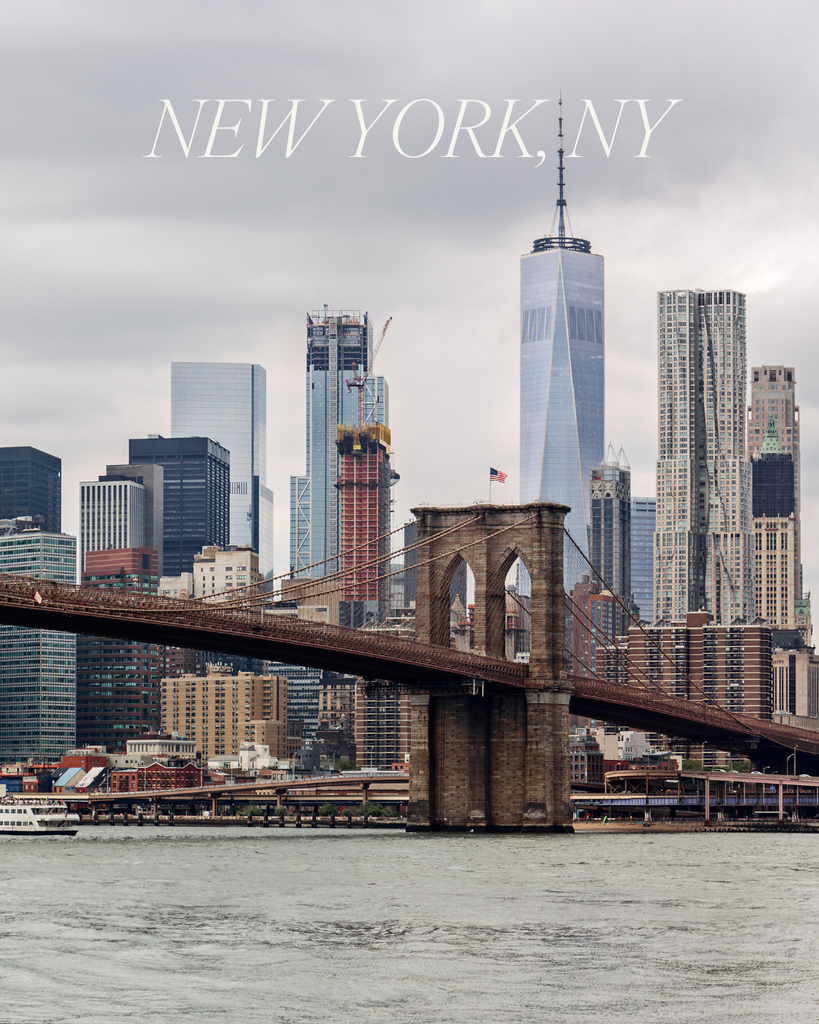 New York City skyline with text overlaid that reads, 'New York, NY' This image promotes Progressive GaitWays’  serial casting lab. 